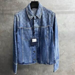 Authentic Louis Vuitton Light Blue Denim Jacket